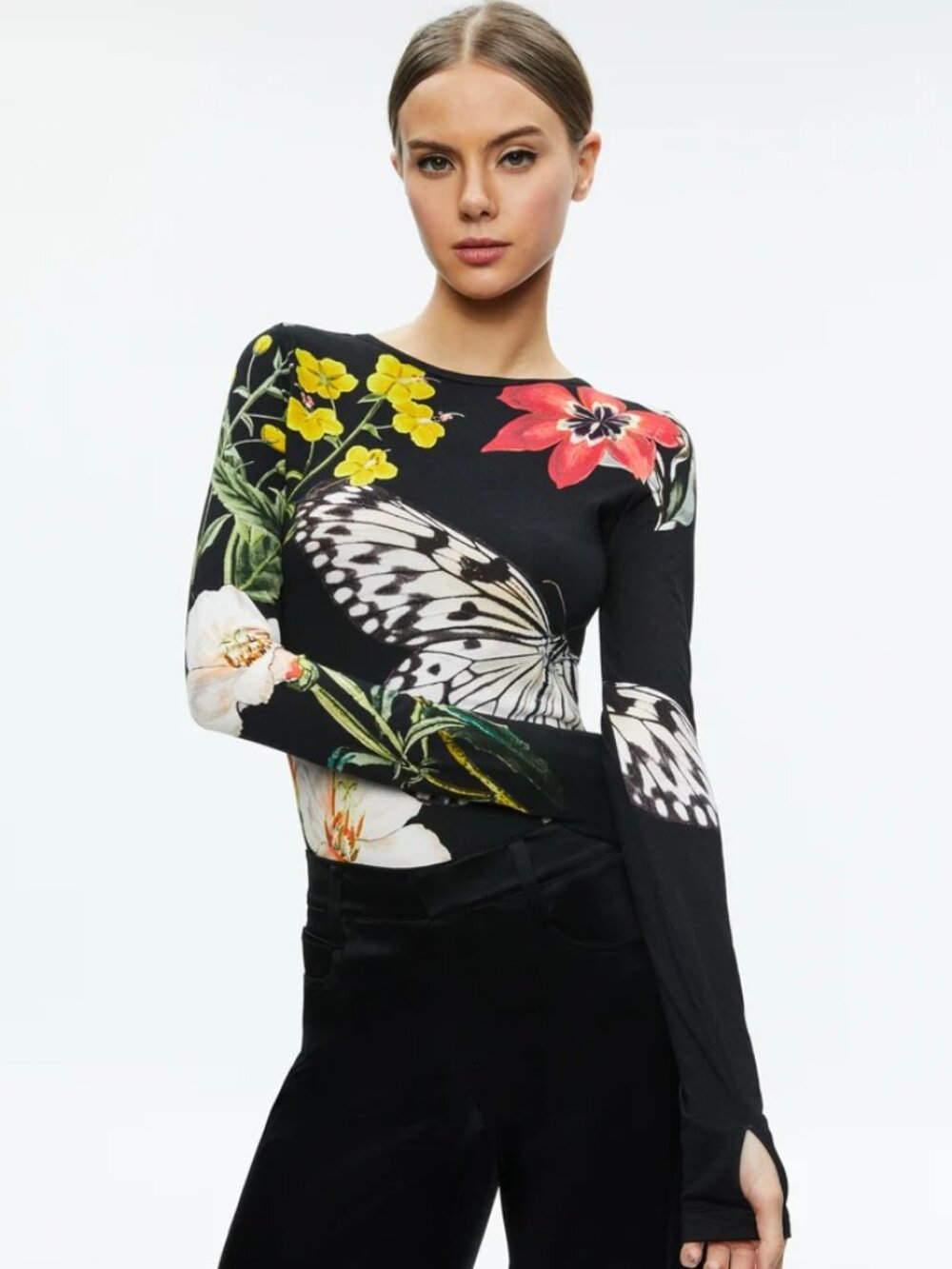 Alice + Olivia Delaina Long Sleeve Top Condition: New Without Tags (NWOT) - Picture 6 of 6